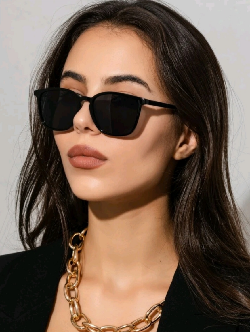 Women's Square Fashion Sunglasses With Glasses Case