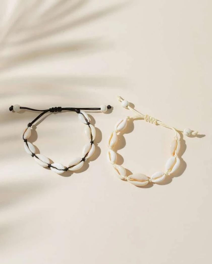 2pcs Shell Decor Bracelet