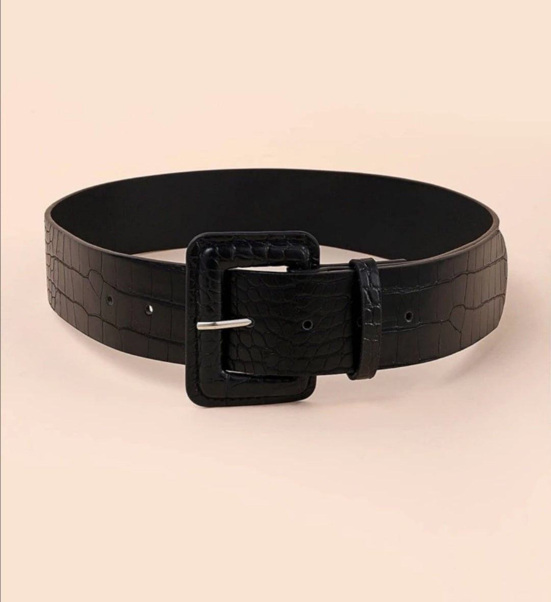 Croc Embossed Belt