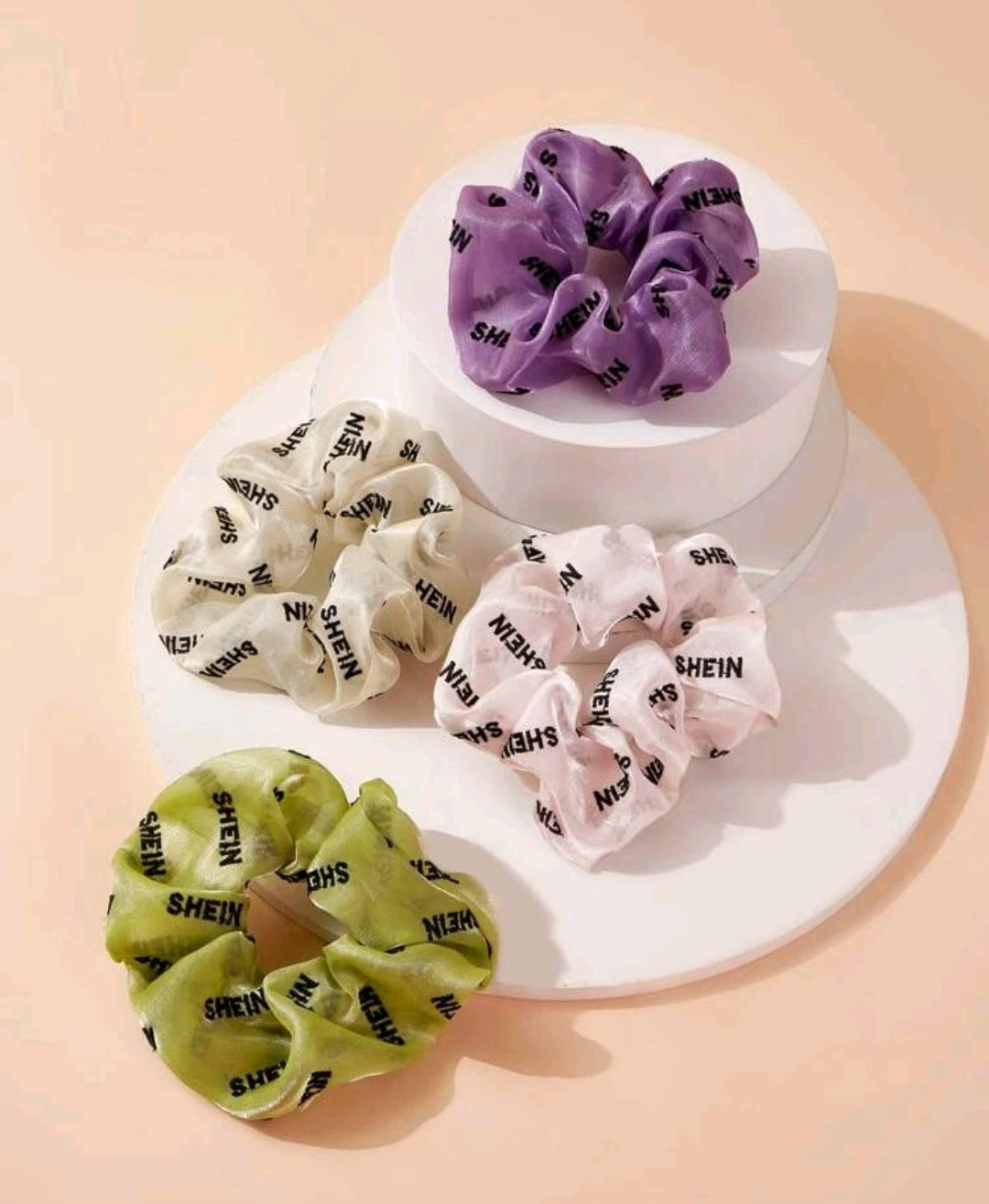 1pc Letter Print Scrunchie