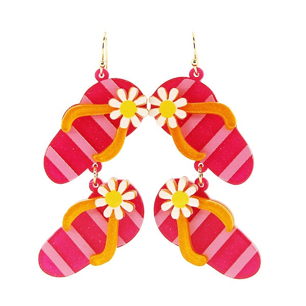 Daisy Flip Flop Earrings
