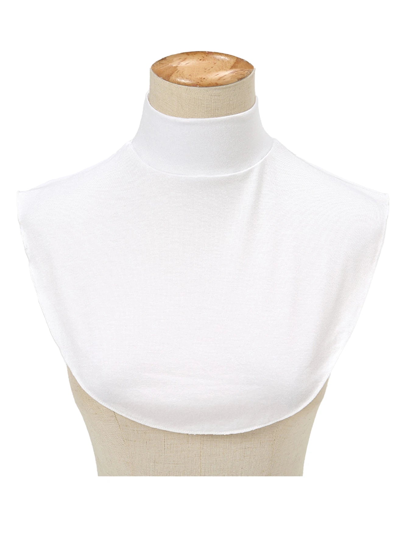 1pc Solid Color Detachable Collar Accessory, Women Faux Collar Scarf Abaya Clothing Accessories