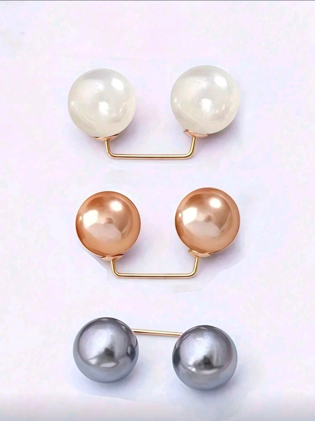 6pcs Faux Pearl Brooch Pins