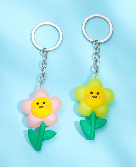 2pcs Sunflower Charm Keychain