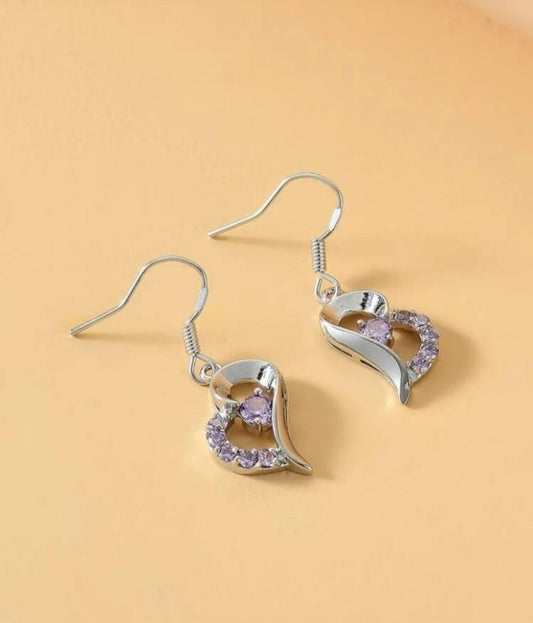 Rhinestone Decor Drop Earrings