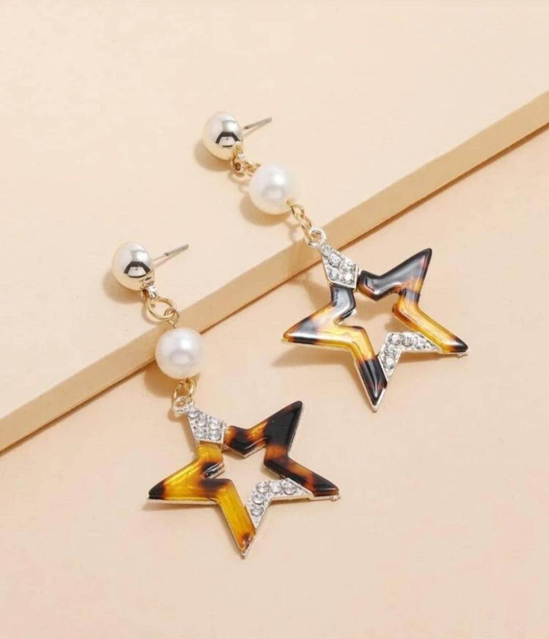 Star Decor Drop Earrings