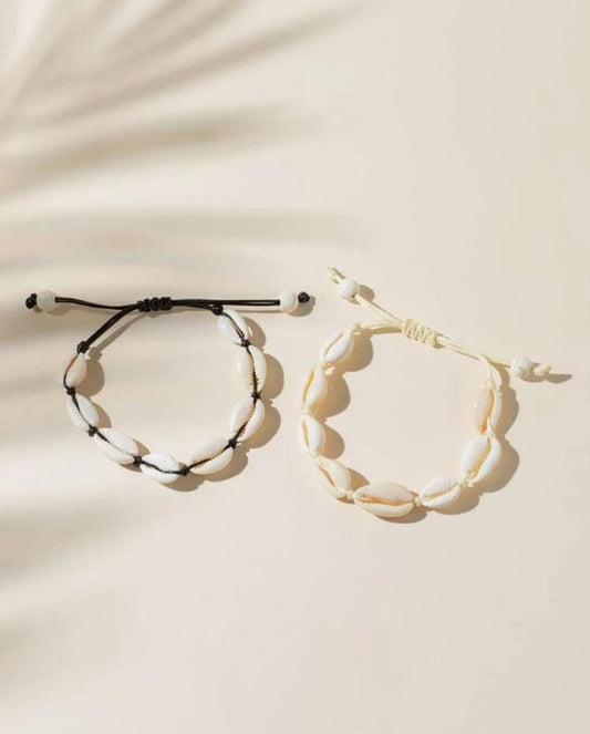 2pcs Shell Decor Bracelet