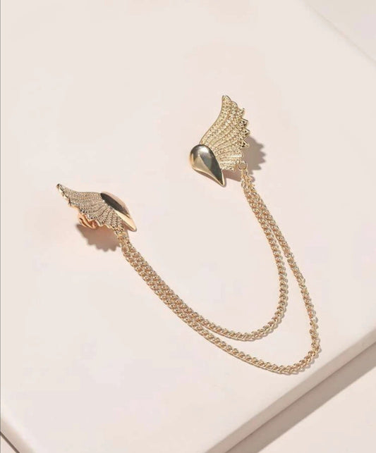 Wing Design Chained Collar Tips