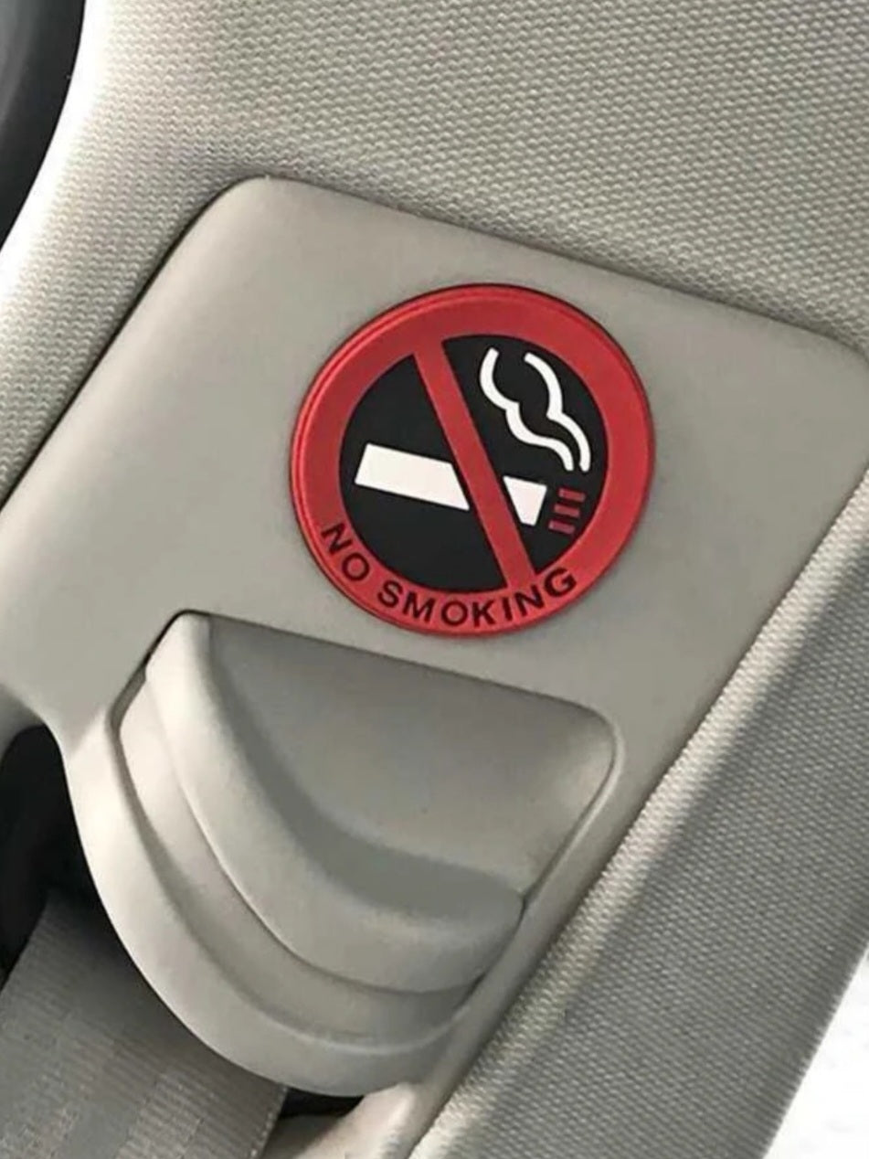1pc No Smoking Pattern Car Sticker