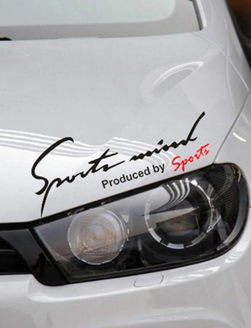 1sheet Letter Graphic Car Light Decoration Sticker