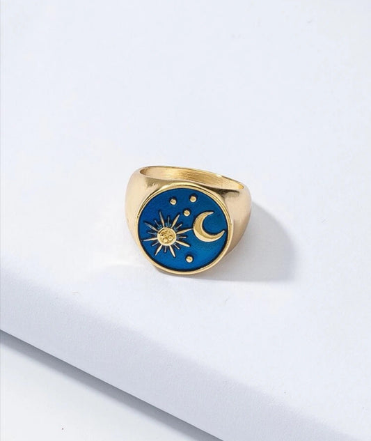 Moon & Sun Decor Ring