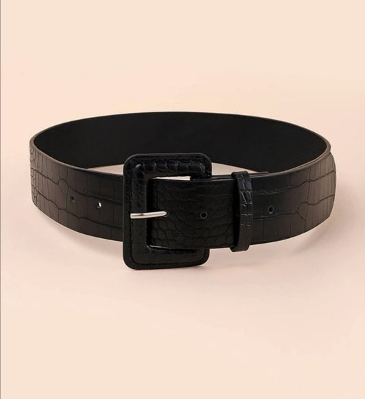 Croc Embossed Belt