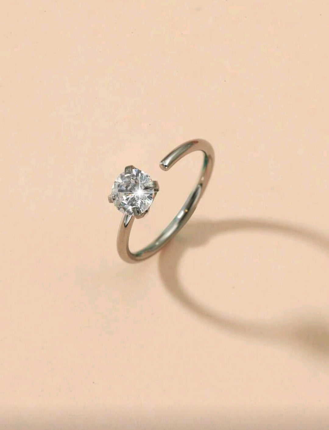 2pcs Minimalist Elegant Zirconia Stainless Steel Nose Ring