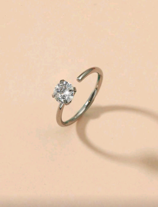 2pcs Minimalist Elegant Zirconia Stainless Steel Nose Ring