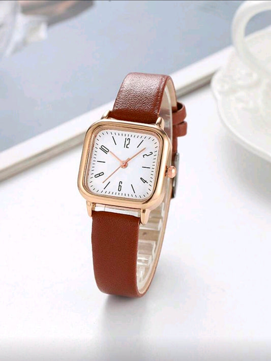 Minimalist Square Quartz Watch