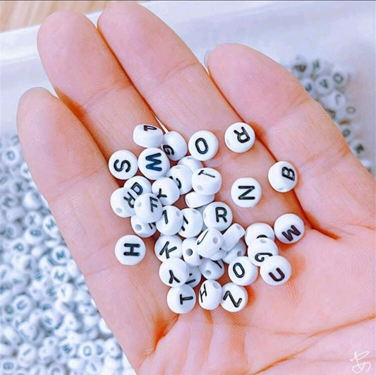 100pcs Letter Beads For Jewelry Making