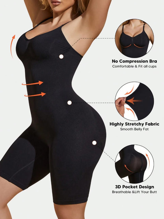 Women's Breast Lift Tummy Control Butt Lift Shapewear Bodysuit Underwear Jumpsuit