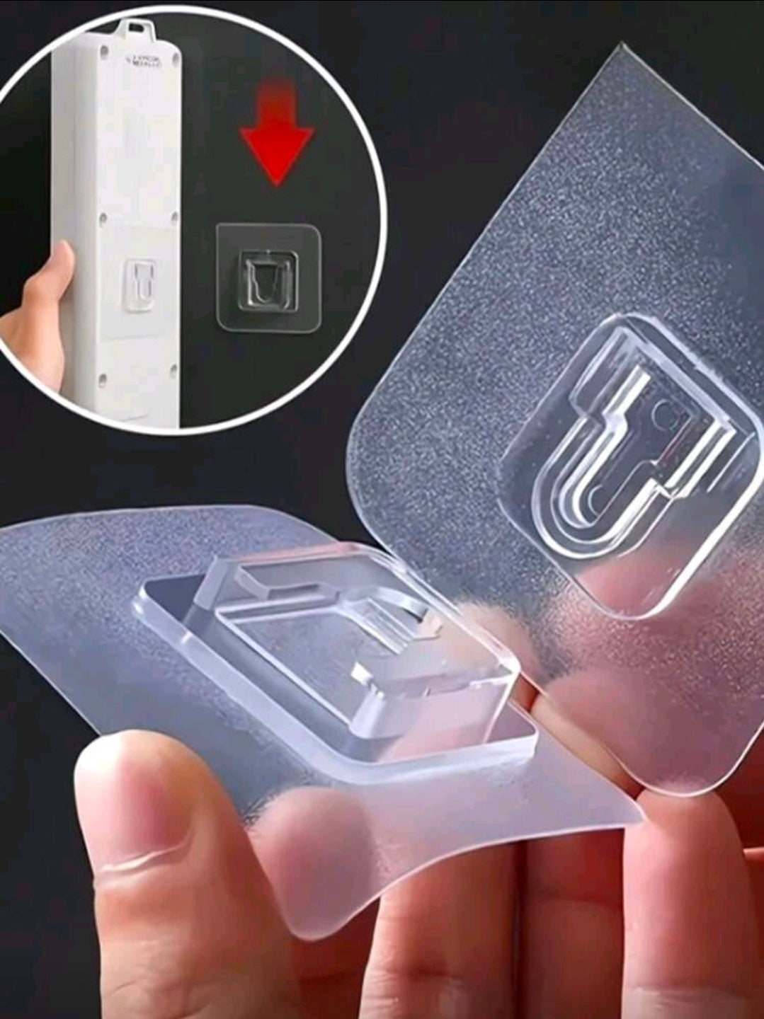 6pcs Easy-To-Install Sticky Practical Hooks-Fashionable Plastic Wall Hangers