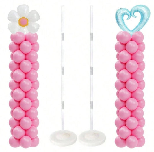 2 Sets Balloon Column Stand Kit