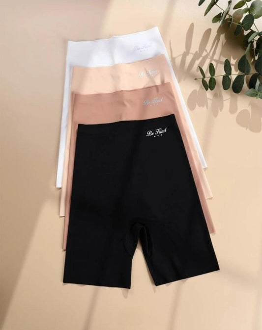 4pcs Casual Minimalist Letter Printed Solid Color Briefs