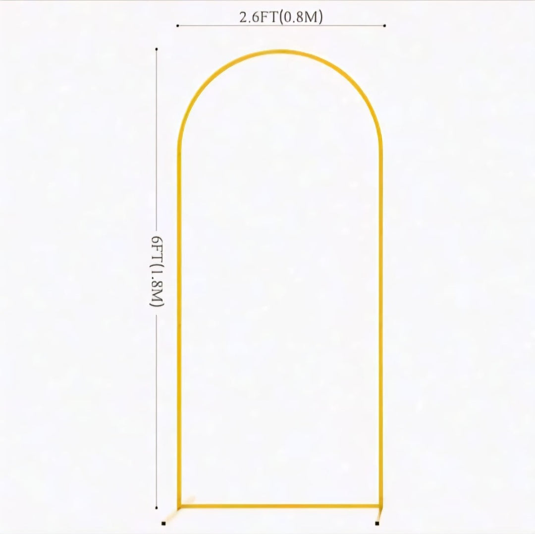 Wedding Arch Backdrop Stand, Wedding Ceremony, Babyshower, Outdoor Indoor Birthday Party, Garden Floral Balloon Arch Decoration, Golden