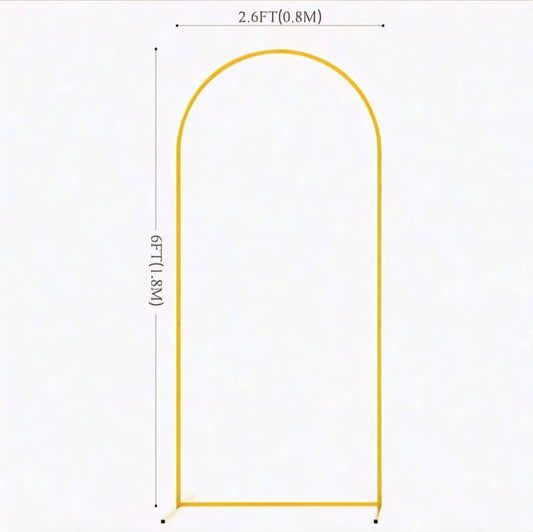 Wedding Arch Backdrop Stand, Wedding Ceremony, Babyshower, Outdoor Indoor Birthday Party, Garden Floral Balloon Arch Decoration, Golden