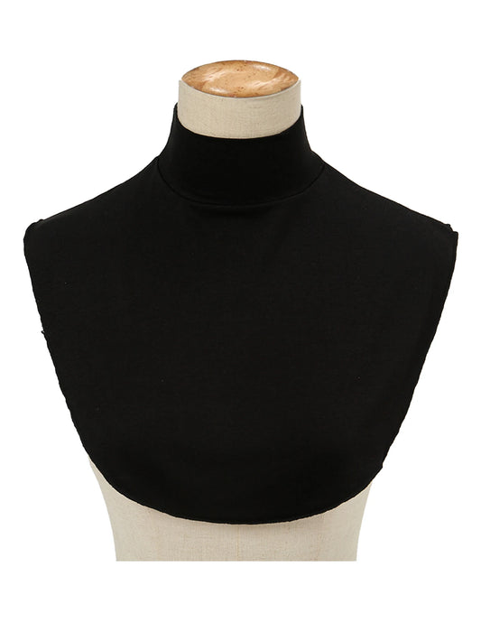 1pc Solid Color Detachable Collar Accessory, Women Faux Collar Scarf Abaya Clothing Accessories