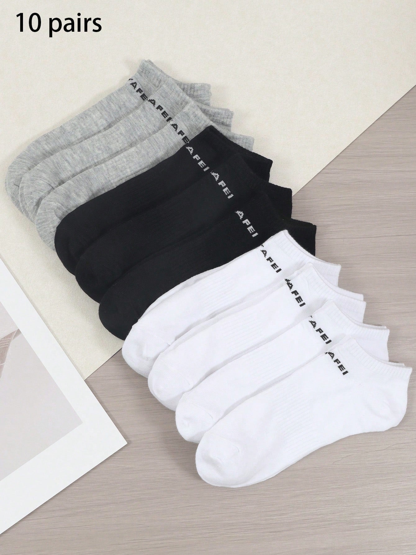 10 Pairs Women's Breathable Invisible Liner Socks, Ankle Socks