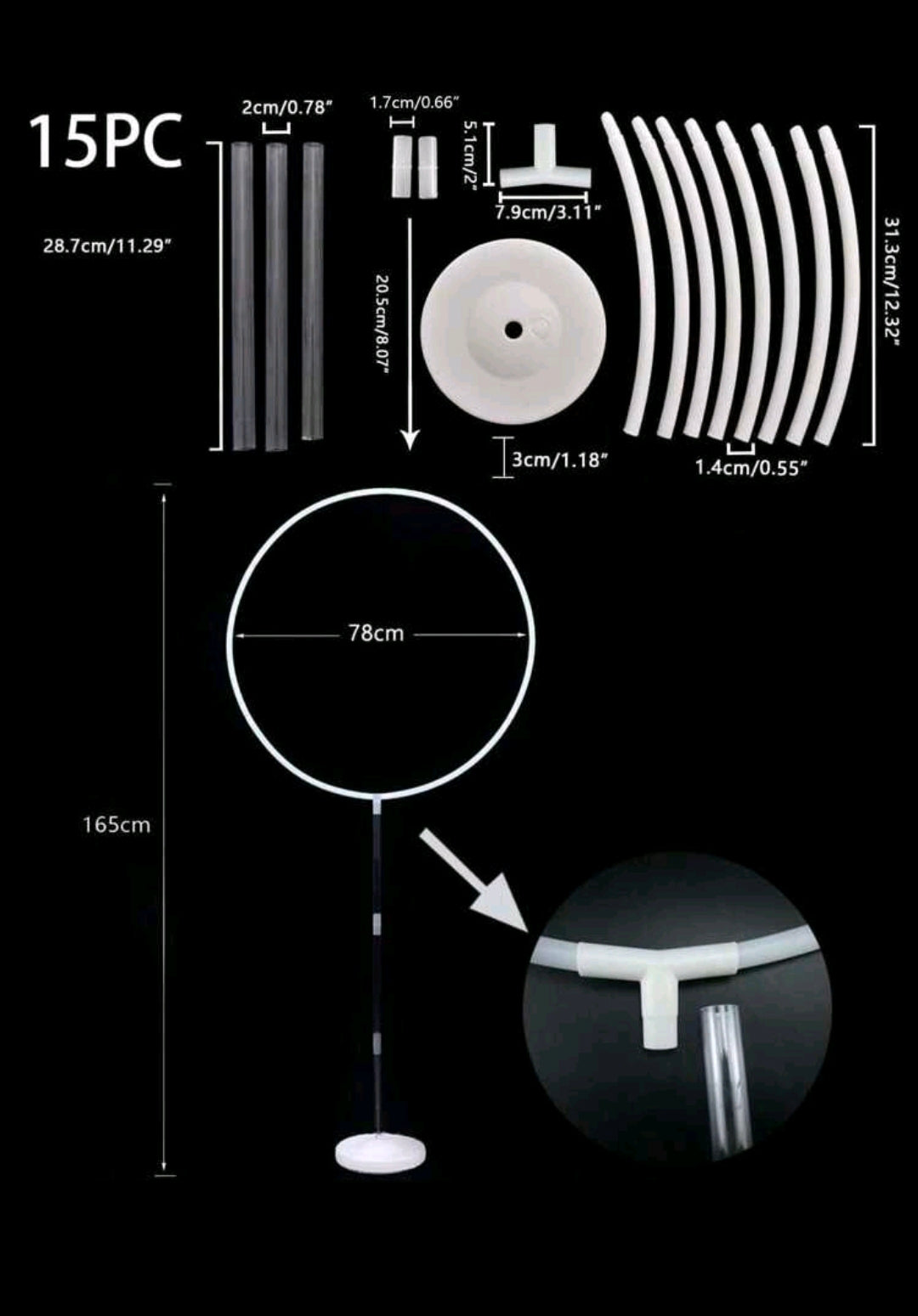 Reusable Round Balloon Stand