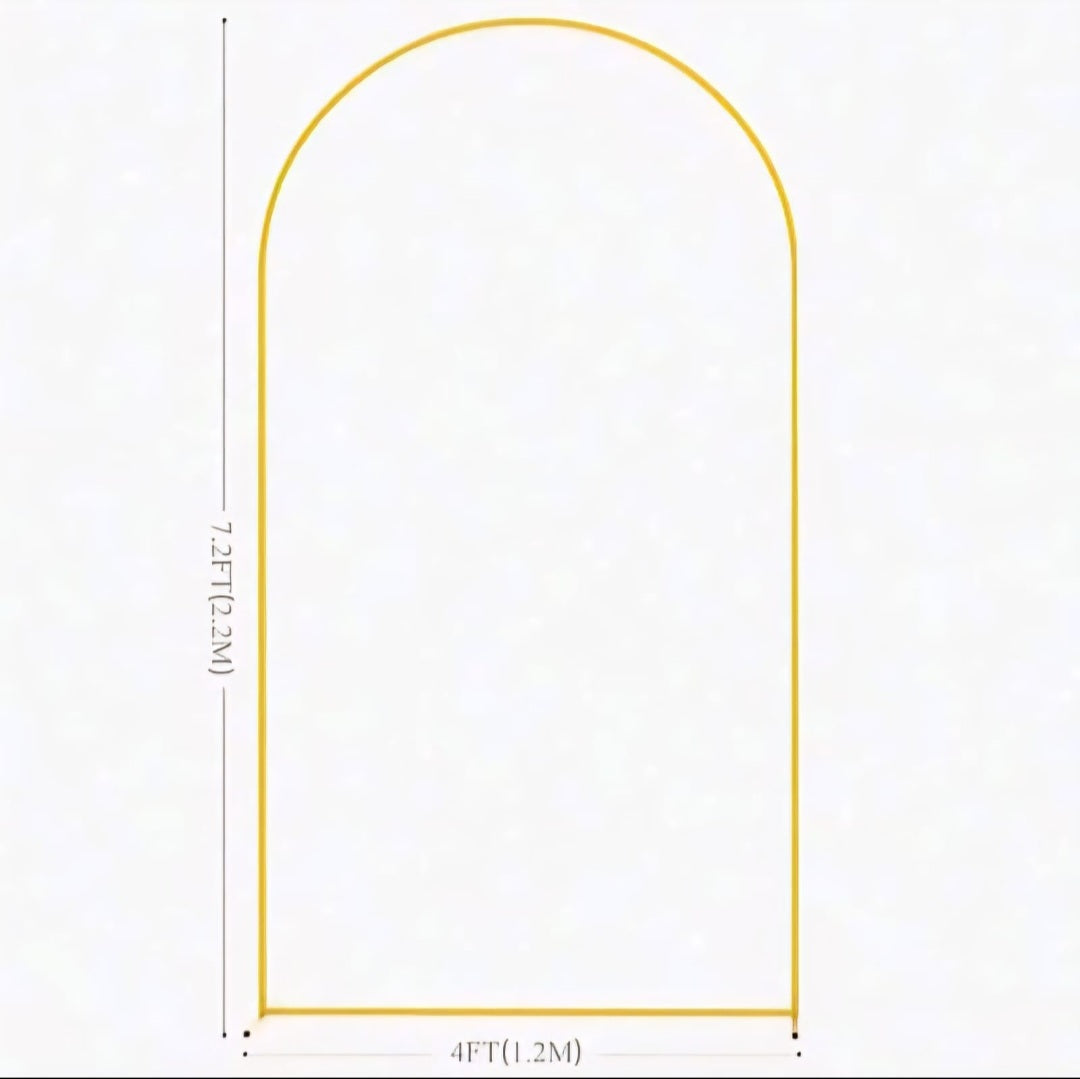 Wedding Arch Backdrop Stand, Wedding Ceremony, Babyshower, Outdoor Indoor Birthday Party, Garden Floral Balloon Arch Decoration, Golden