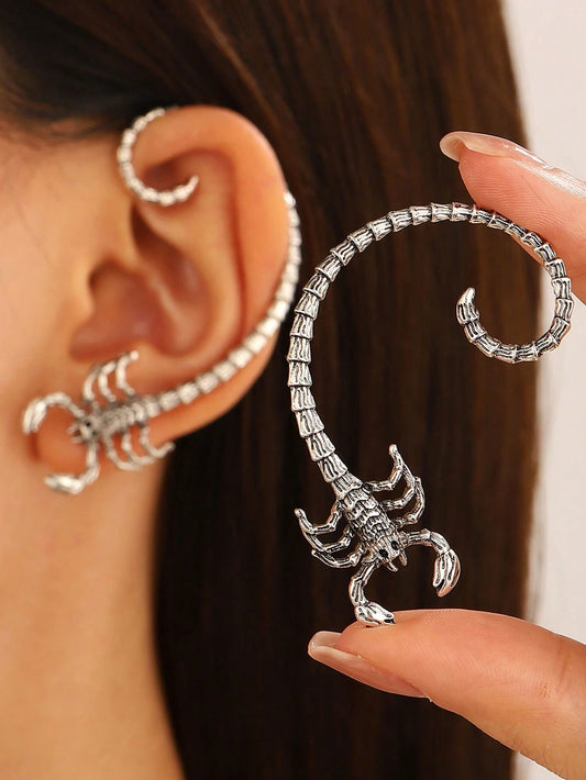 1 Pair Vintage Exaggerated Scorpion Wrap Ear Hook
