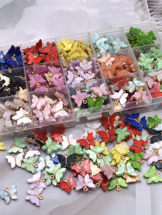 10pcs Butterfly Garden Charm Collection