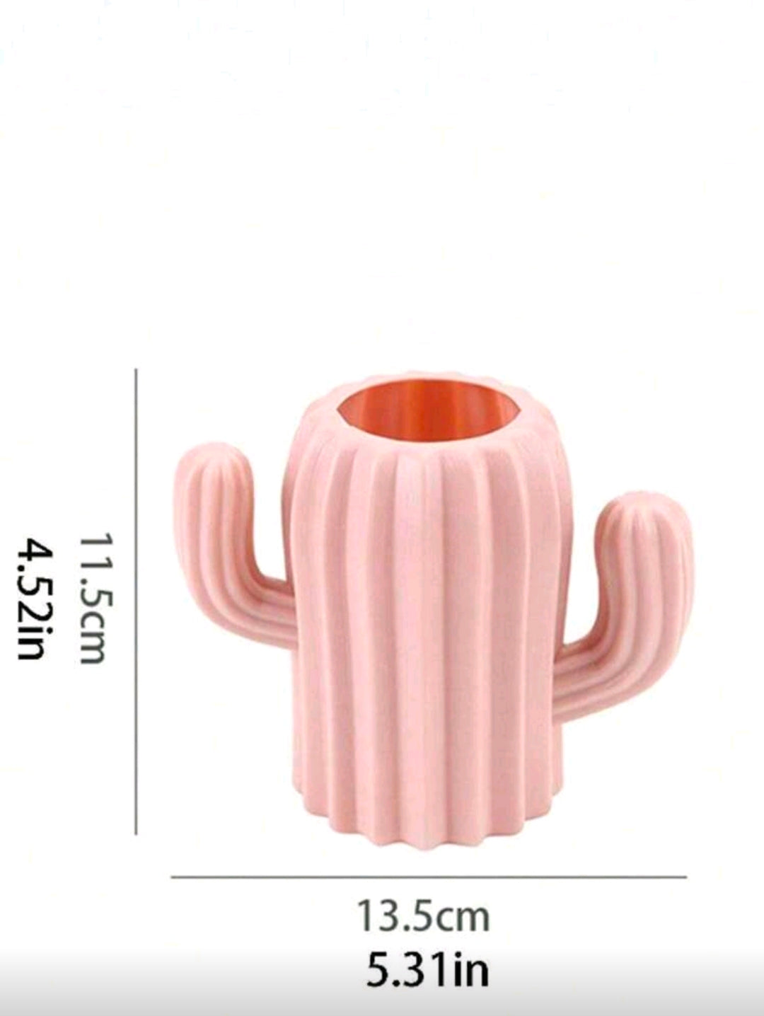 1pc Creative Cactus Shaped Pen Holder, Makeup Holder