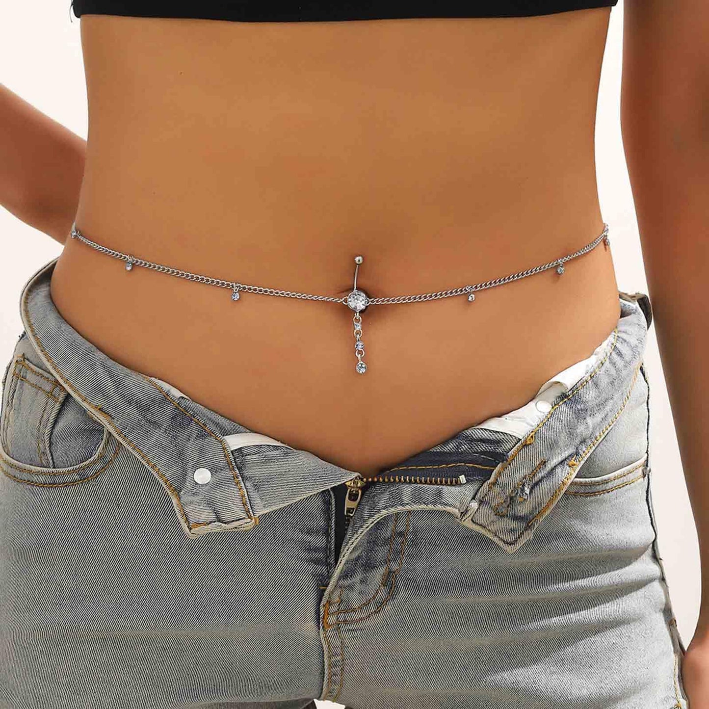 Crystal Drop Waist Chain