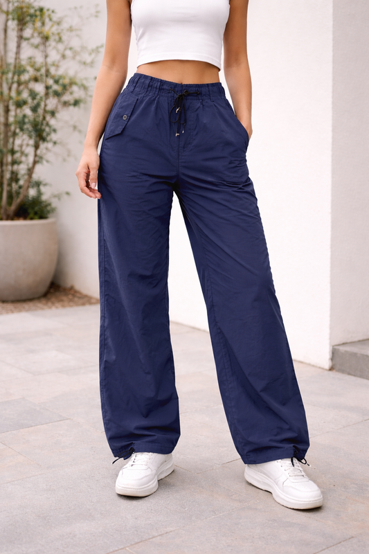 RelaxFit Wide-Leg Jogger Pants