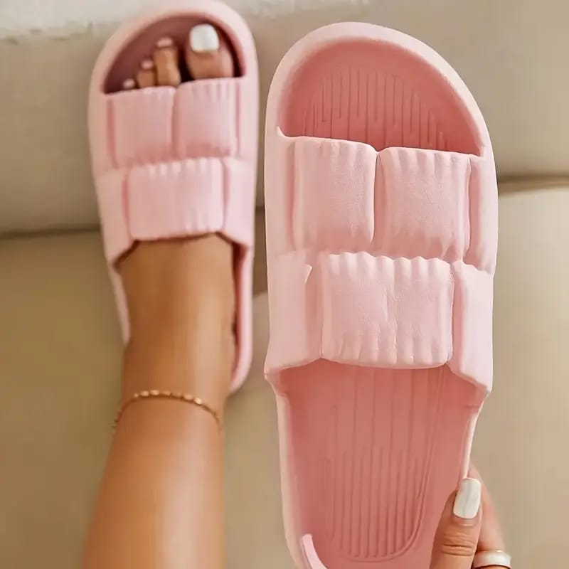 Pleated Petal Slippers, Unisex Couples Slippers, Comfortable EVA House Slippers, Suitable For All Seasons