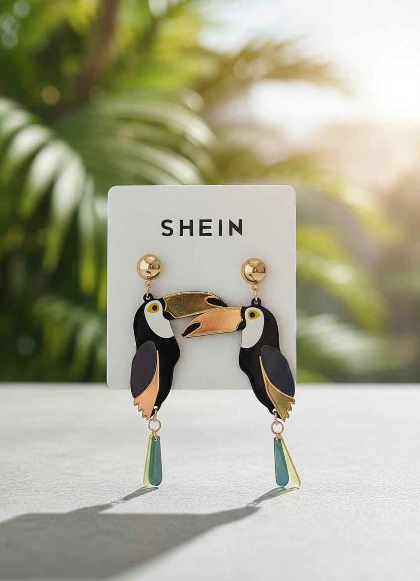 Tropical Toucan Drop Earrings