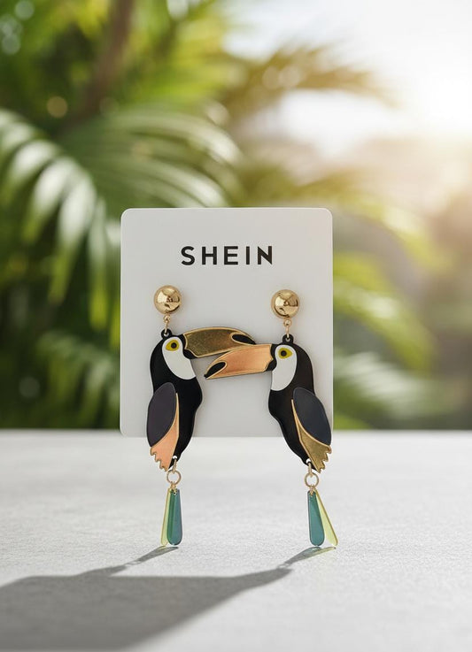 Tropical Toucan Drop Earrings