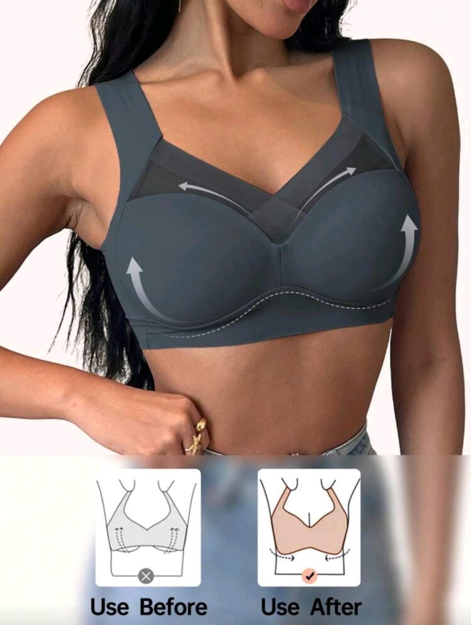 Seamless Bra, Women's Backless Bra